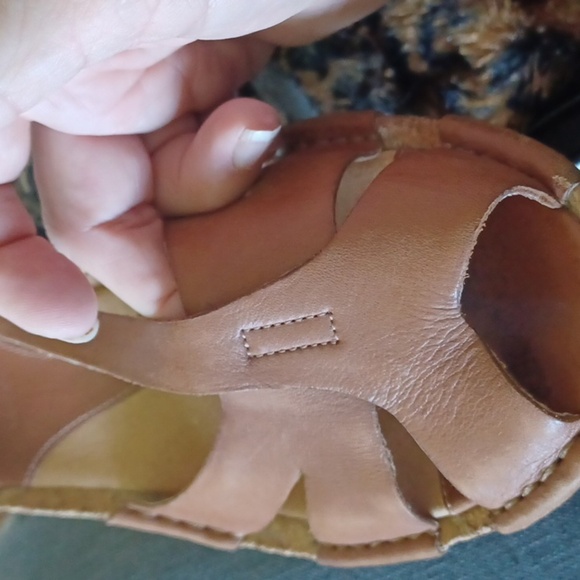 Clarks Artisan Alameda Cork Leather Wedge Sandals - Picture 7 of 7